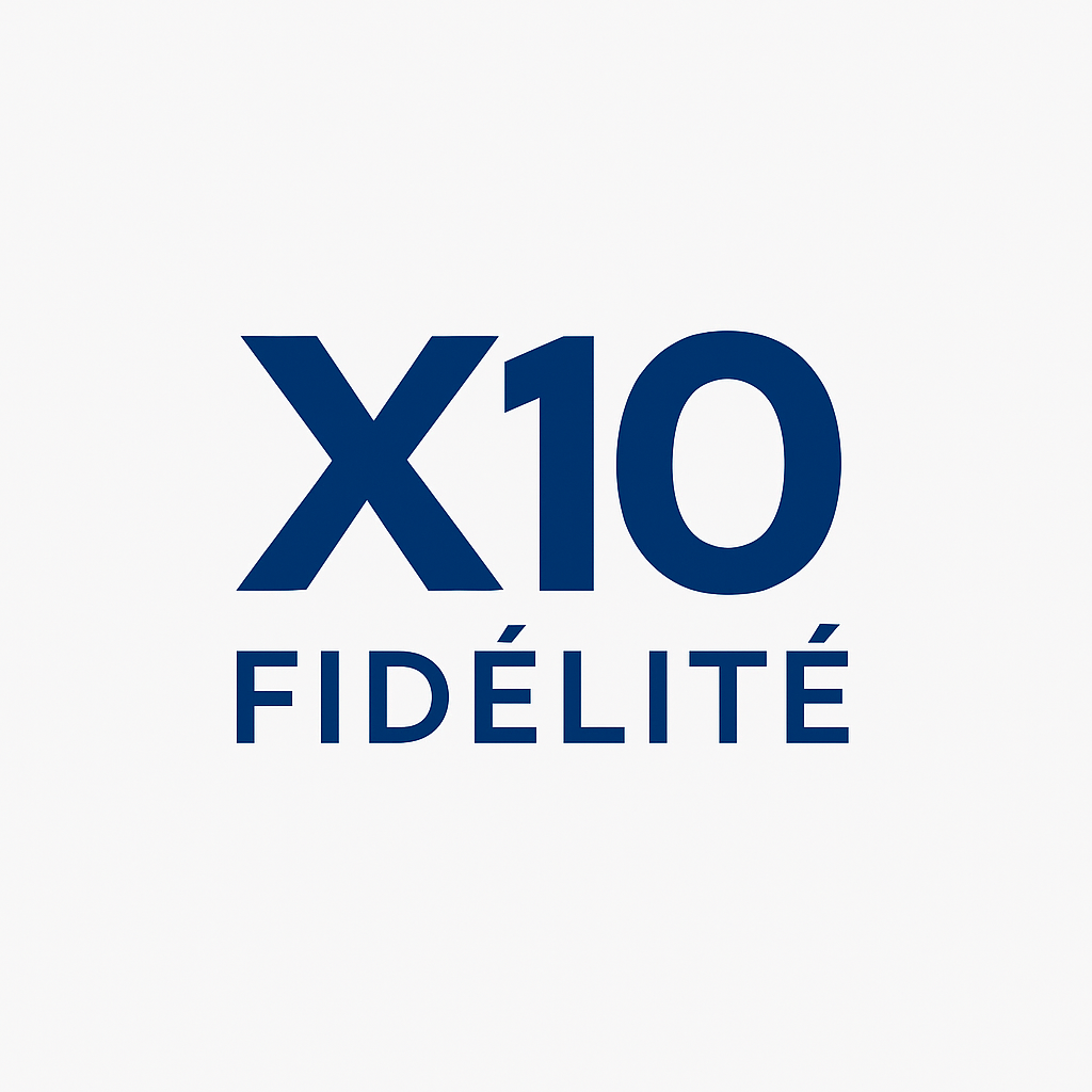 Logo X10 FIDELITE